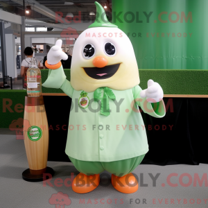 Peach Green Beer mascot...