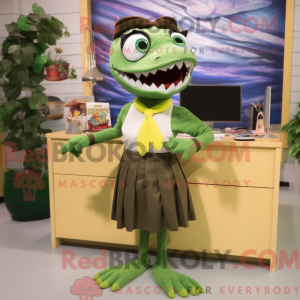 Oliven Barracuda maskot...