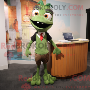 Olive Barracuda mascot...