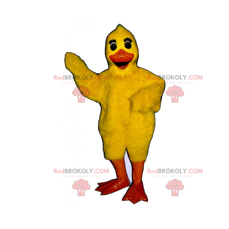 Mascotte d'adorable poussin jaune - Redbrokoly.com