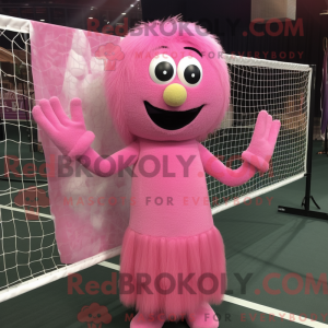 Roze volleybalnet...