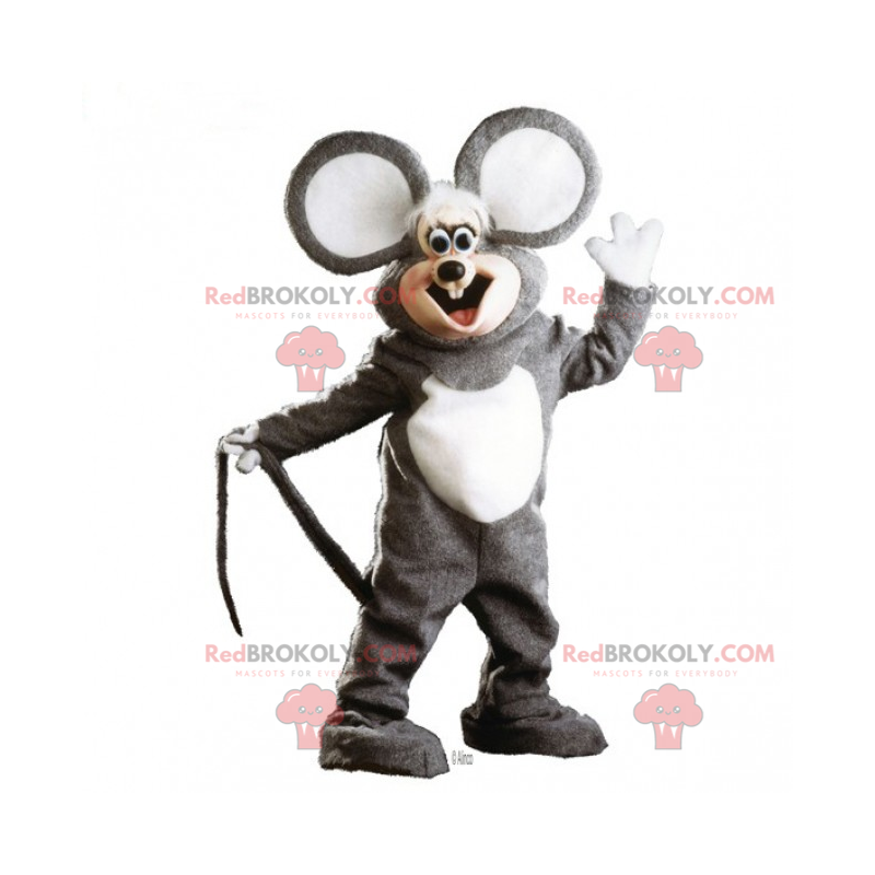 Roztomilý maskot myši s velmi velkými ušima - Redbrokoly.com
