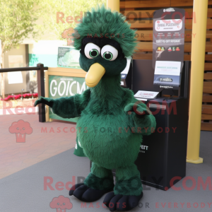 Forest Green Emu máscara de...