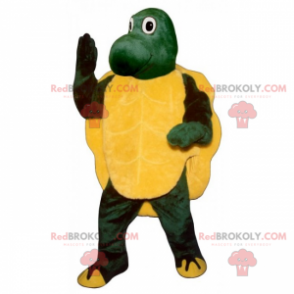 Mascotte d'adorable tortue - Redbrokoly.com