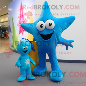 Blue Starfish maskot...