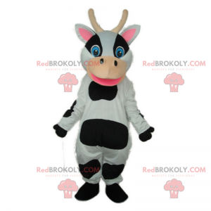 Adorabile mascotte sorridente della mucca - Redbrokoly.com