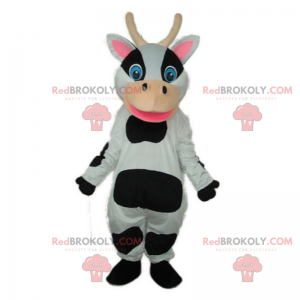 Adorable smiling cow mascot - Redbrokoly.com