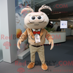 Maskottchenkostüm Beige...