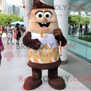 Brown Ice Cream Cone...