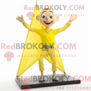 Mascotte de trapèze jaune...