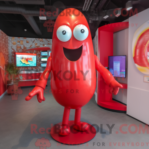 Rød Gyro maskot kostume...