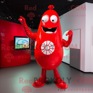 Rød Gyro maskot kostume...