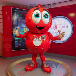 Rød Gyro maskot kostume...