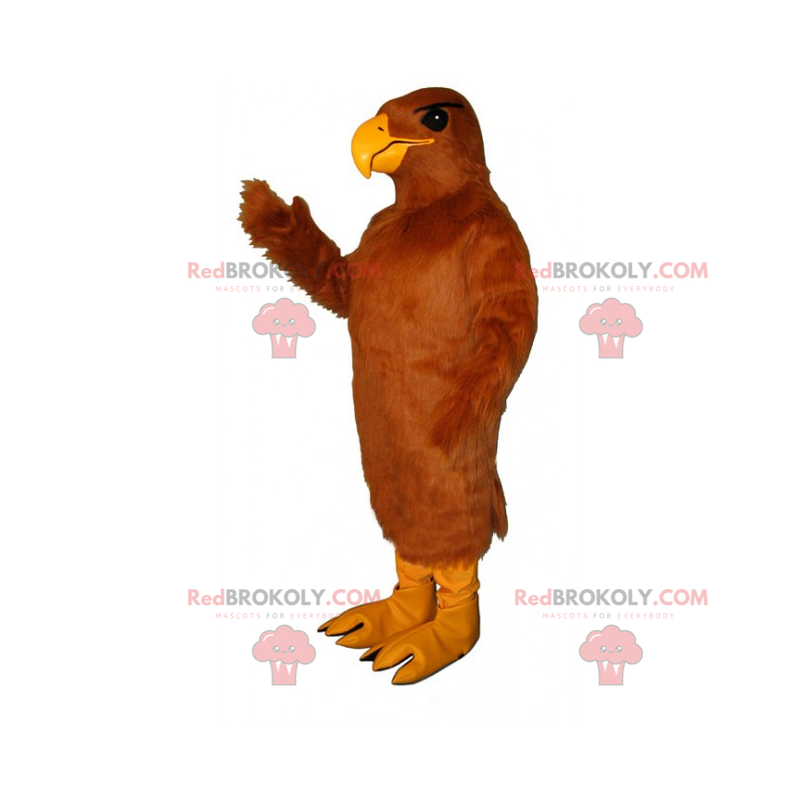 Mascote águia com plumagem majestosa - Redbrokoly.com