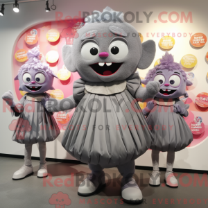 Maskotdraktfigur Grey Candy...