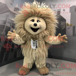 Beżowy Piggsvin maskot...