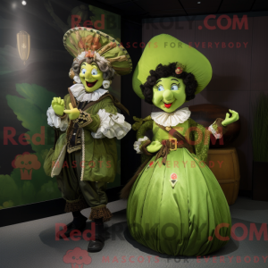 Oliven Pirate maskot drakt...