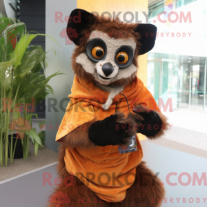 Brauner Lemur Maskottchen...