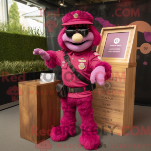Disfraz de mascota Magenta...