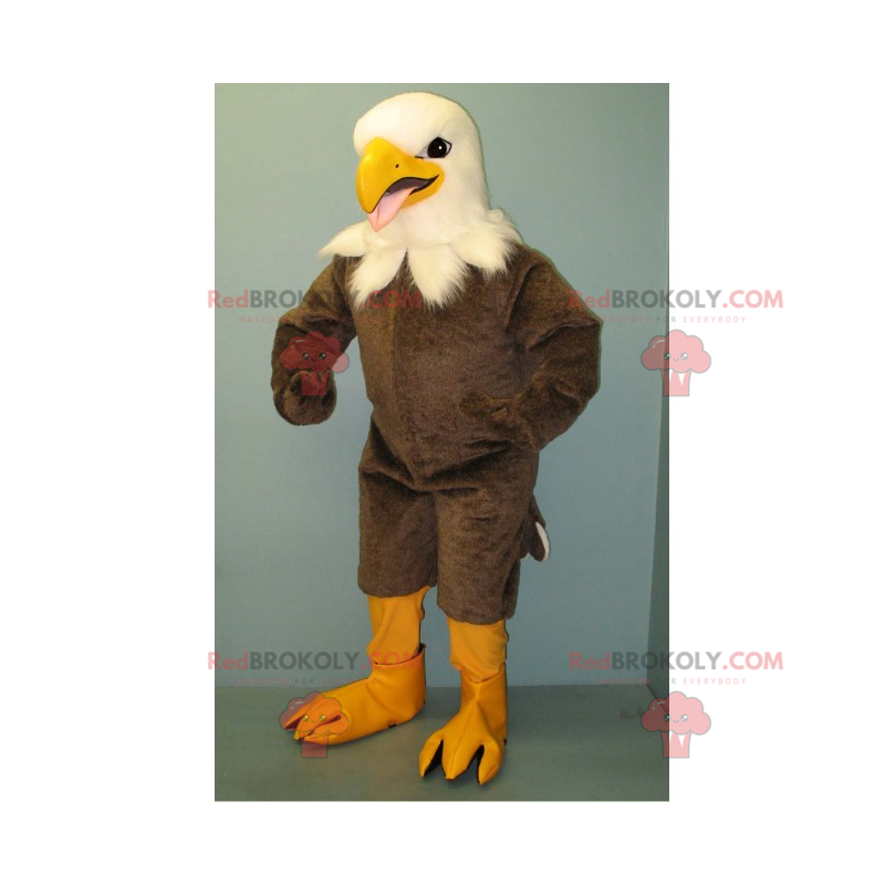 Grå örn maskot vitt huvud - Redbrokoly.com Grå örn maskot vitt huvud - Redbrokoly.com