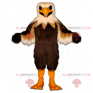 Braunes und beige Adler Maskottchen - Redbrokoly.com