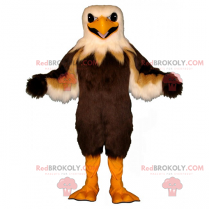 Mascote águia marrom e bege - Redbrokoly.com