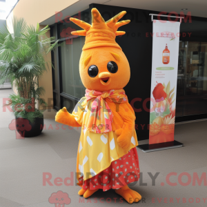 Postava maskota Orange...