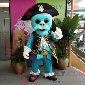 Máscara Cyan Pirate com...