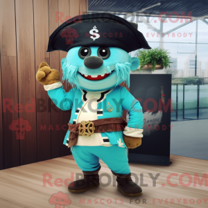Máscara Cyan Pirate com...