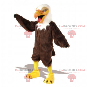 Mascote águia muito alegre - Redbrokoly.com