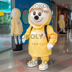 Crème voetbal mascotte...