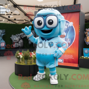 Postava maskota Sky Blue...