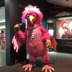 Pink Hawk-maskotdraktfigur...