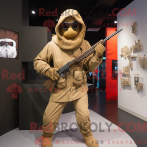 Snikskyttermaskotdraktfigur...
