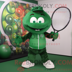 Forest Green Tennis Racket...