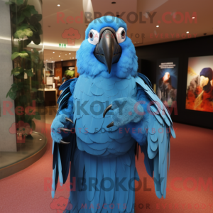 Sky Blue Macaw mascot...