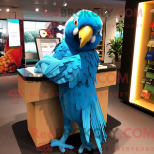 Sky Blue Macaw mascot...