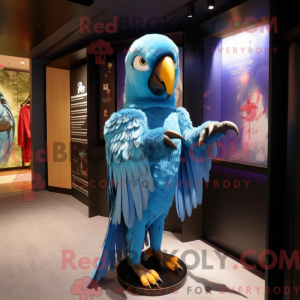 Sky Blue Macaw mascot...