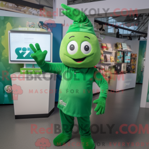Groen Aglet-mascottekostuum...