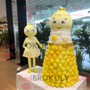 Lemon Yellow Wedding Cake...