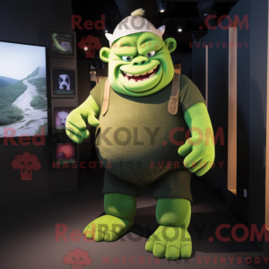 Forest Green Ogre mascot...