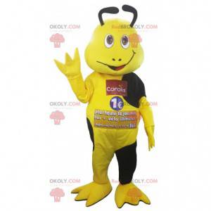 Geel en zwart insect mascotte - Redbrokoly.com