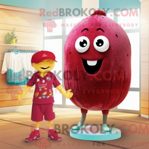Rust hindbær maskot kostume...