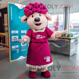Costume de mascotte Magenta...
