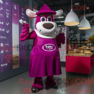 Costume de mascotte Magenta...