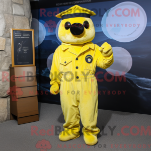 Disfraz de mascota de Navy...