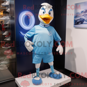 Sky Blue Goose mascot...