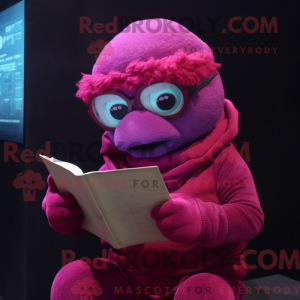 Magenta Ice maskot kostume...