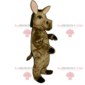 Mascota burro marrón - Redbrokoly.com
