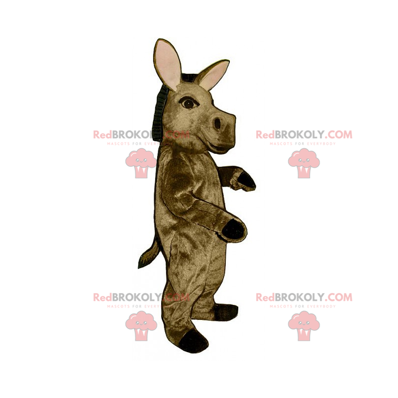 Mascotte dell'asino marrone - Redbrokoly.com Mascotte dell'asino marrone - Redbrokoly.com